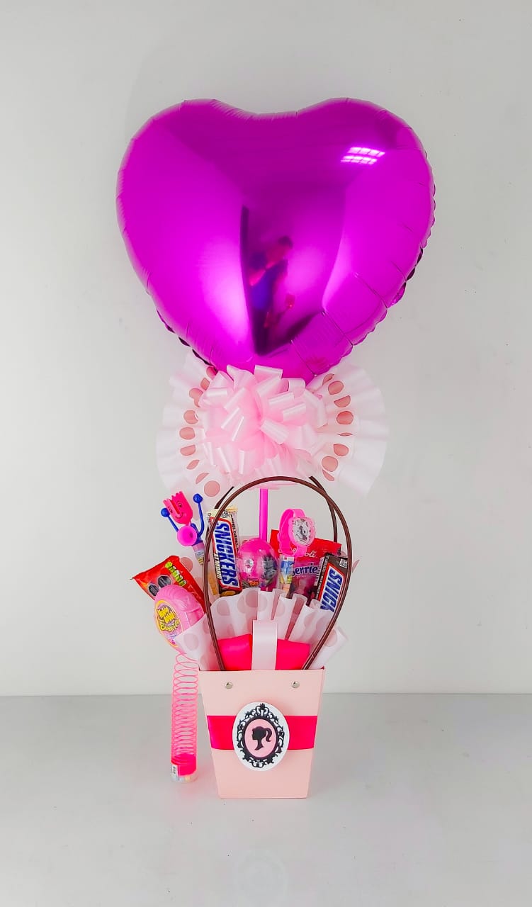 Caja decorativa con Dulces y Globo