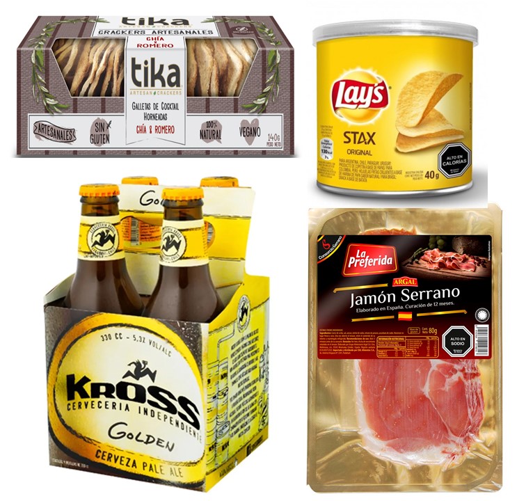 Cerveza Kross, Jam�n Serrano, Galletas Crackers Artesanales y Papas Fritas En Tarro